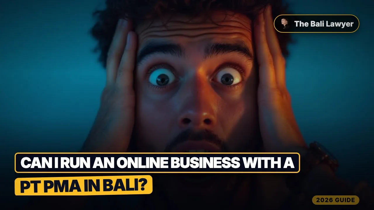 Can I Run an Online Business with a PT PMA in Bali? (2026 Clarified)