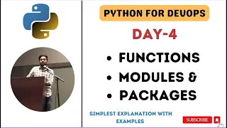 Day-4 Functions Modules and Packages Most Simple Explanation