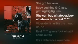 Leon Thomas VIBES DONT LIE Lyrics 