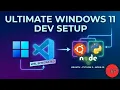 WSL Ubuntu with VSCode for Python Node js Easy Setup on Windows 11