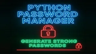 Python Password Manager with Strong Password Generator Beginner-Friendly Tutorial