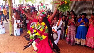 kulasai mutharamman dasara kali aattam naiyandi melam