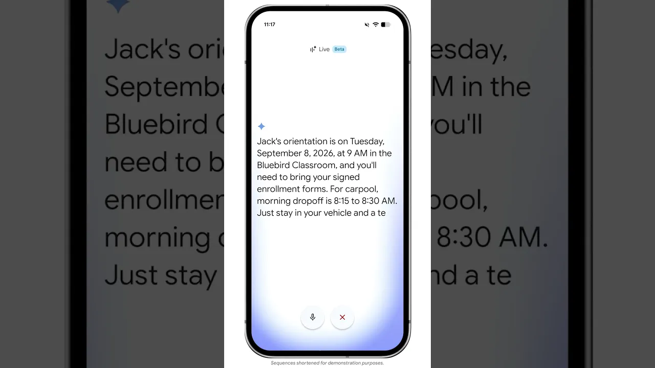 YouTube short: Gmail Live: Conversational search for your inbox