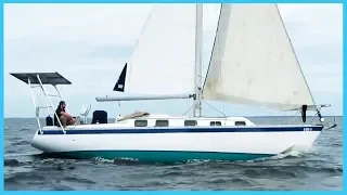 68. 100% Electric Sailboat (First Open Water Test) + Navpod Install | Learning the Lines