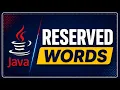 Java Reserved Words Keywords Explained Java Identifiers vs Keywords Core Java Tutorial