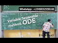 Variable Separable Method 1 How to Solve Differential Equations by Variable Separation