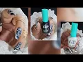 Black and white water marble nail art water marble nail art at home water marble nail art
