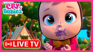 🔴 LIVE: Cry Babies | Camping Trip Adventures! 🏕️ Full Episodes Marathon | Cartoons