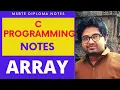 MSBTE 22226-Programming in C PCI Notes Chapter 4 Arrays in programming in C