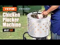 VEVOR Chicken Plucker Machine 500W Efficient Poultry Plucking Simple Debris Collection