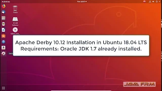 Apache Derby 10 12 Installation on Ubuntu 18 04 LTS using Oracle JDK 7