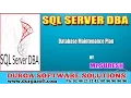 Sqlserver DBA Database Maintenance Plan