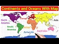 Continents and Oceans in English Continents and Oceans on World Map Names of 7 Continents 5