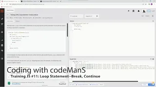 Codewars 8 kyu Training JS Loop Statement -Break Continue JavaScript
