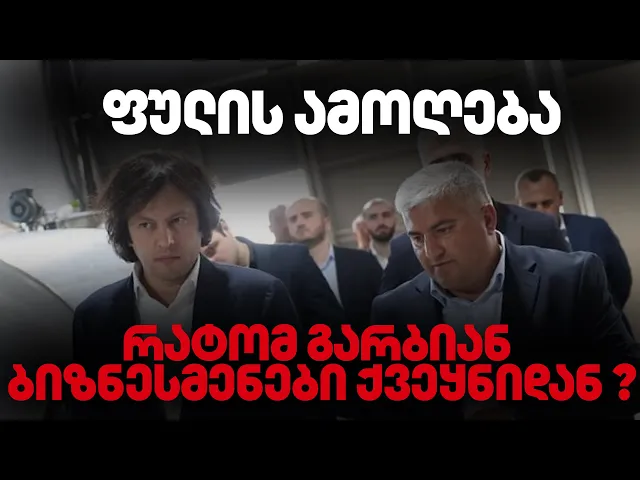 რატომ გარბიან ქვეყნიდან ქართული ოცნების დროს აღზევებული ბიზნესმენები