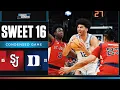 Duke vs St John s - Sweet 16 NCAA tournament extended highlights