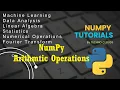 Arithmetic Operations in numpy Numpy Tutorials