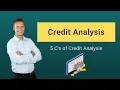 Credit Analysis Process 5 C s of Credit Analysis Ratios