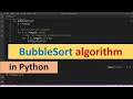 BubbleSort in Python