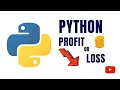 Profit Loss IF Statements Python Marathi Pankaj Mehta