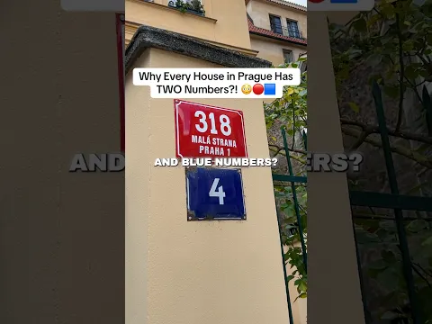 Why Every House in Prague Has TWO Numbers?! 😳🔴🔵