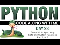 Python Code With Me - Day 23