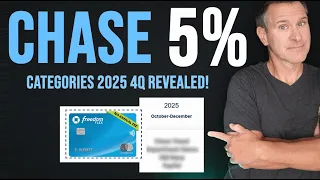 NEWS 2025 Chase 5 Freedom Flex Categories Revealed 4th Quarter 5 5x Cash Back Credit Card