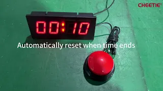10 Second Rep Countdown Timer with START STOP Button Auto Reset