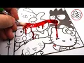 HORROR Artist Vs 3 HELLO KITTY Children s Coloring Book