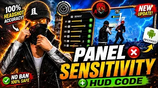 100 headshot sensitivity u0026 hud code no ban safe settings 2026 android best panel sensitivity