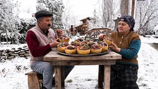 Simple Village Cooking Meatballs on Edible Plates... 🍖🍞🔥