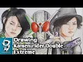 Download Lagu Drawing Kamen rider Double Extreme | Philip \u0026 Shotaro