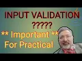 validation of inputs computer Practical JAVA ISC class 11 class 12
