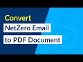 How to Convert NetZero Email to PDF