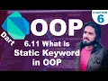 6 11 What is Static Keyword in OOP Static Keyword in Dart Programming Learn OOP Dart Course