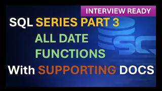 PART 3 Master SQL Date Functions in One CURDATE CURRENT - TIMESTAMP EXTRACT More
