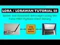 tutorial 58 Uplink and downlink messages using the Paho MQTT Python client library