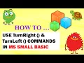 TurnRight TurnLeft Commands in Small Basic Turtle Graphics Hello World Kids