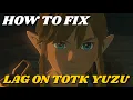 HOW TO FIX LAG FPS DROPS FOR ZELDA TEARS OF THE KINGDOM ON YUZU EMULATOR