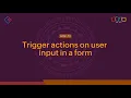 How to trigger actions on user input in a form Zoho Creator