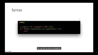 Python 3 Type Annotations 1 Function Annotations