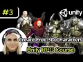 3 - 3D Character Design Animation in Unity Unity RPG Tutorial Meshy Poser Pro Mixamo