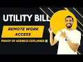 How to Create a Utility Bill for Remote Job Verification Cloudworkers More