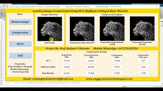 Comparative Analysis Image Compression Using DCT Huffman Coding Wavelet Project With Source Code