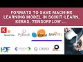 Saving Machine Learning Models Pre Trained Model Formats