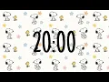 20 Minute Classroom Countdown Timer Snoopy Theme Focus Timer for Kids Teachers