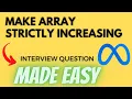 Make Array Strictly Increasing - Leetcode 1187