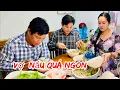 Lagu Hôm nay vợ Bùi Trung Đẳng nấu món bún ăn hết nồi luôn