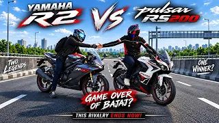 Yamaha R2 vs Pulsar RS200 🔥 | India’s Most Famous Rivalry | Ultimate 200cc Battle!