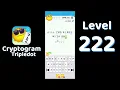 Cryptogram Tripledot Level 222 Answer SolutionGuruji
